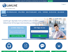 Tablet Screenshot of lawline.se